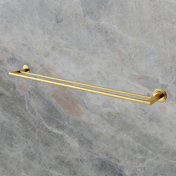 Villeroy & Boch Avia 2.0 800mm Double Towel Rail Brushed Gold