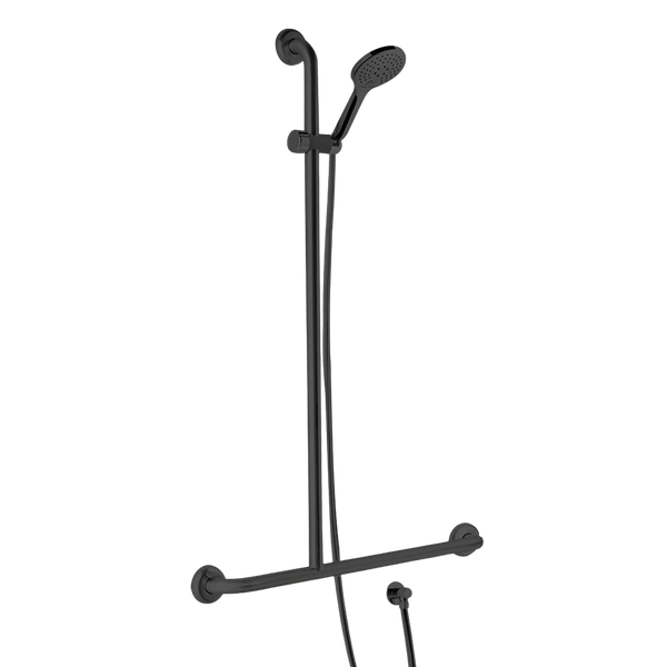 Argent Studio Advantage 32mm Inverted T Shower Rail Set Left Hand Matte Black