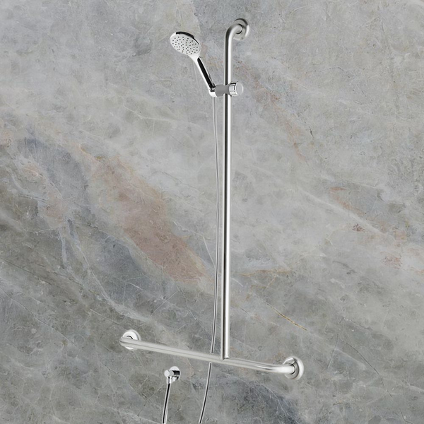 Argent Metro Advantage Inverted T Shower Rail Set Right Hand Chrome