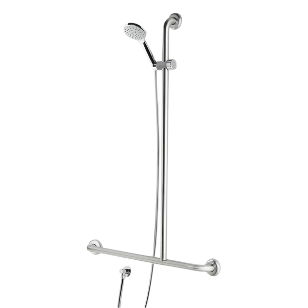 Argent Metro Advantage Inverted T Shower Rail Set Right Hand Chrome