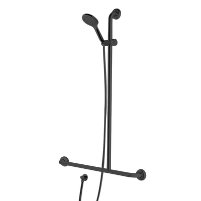 Argent Studio Advantage 32mm Inverted T Shower Rail Set Right Hand Matte Black