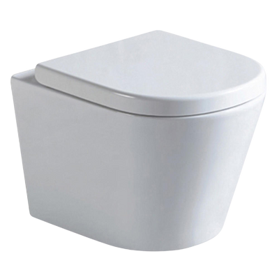 Argent Vista HygienicFlush Wall Hung Toilet Pan and Seat White