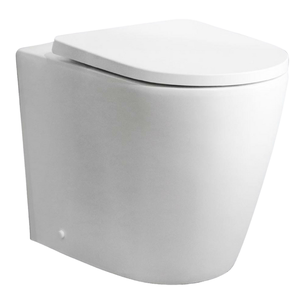 Argent Grace HygienicFlush Wall Face Toilet Pan and Seat Matte White