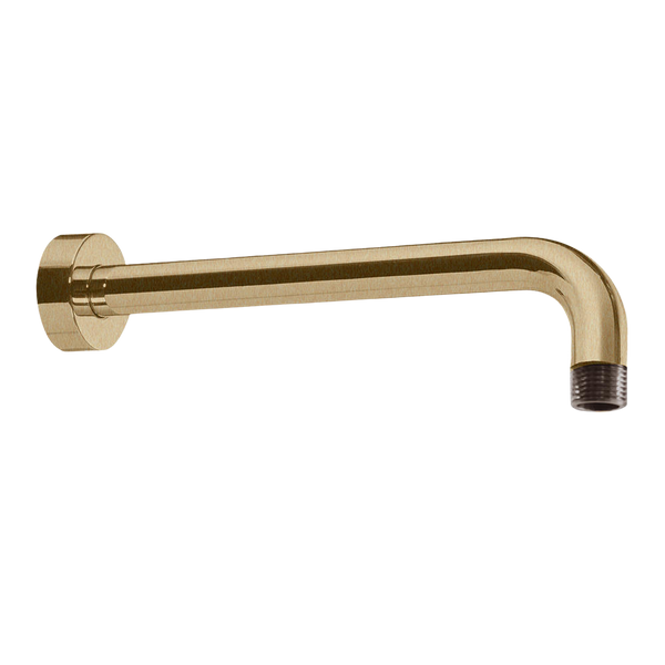 Argent Essential 300mm Wall Mounted Shower Arm Brushed Gold