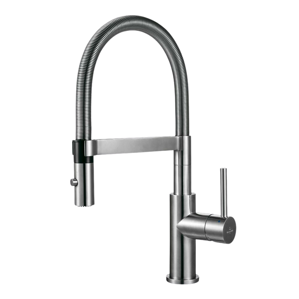 Villeroy & Boch Steel Expert Compact Kitchen Mixer Brushed Steel Lead Free