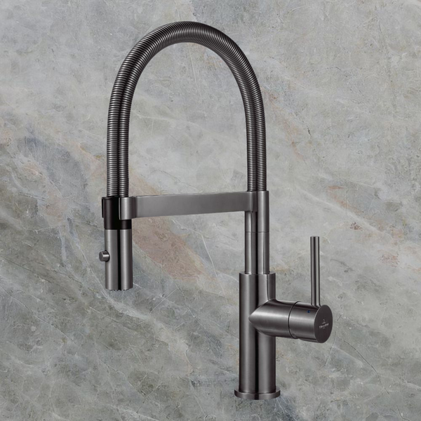 Villeroy & Boch Steel Expert Compact Kitchen Mixer Gunmetal Lead Free