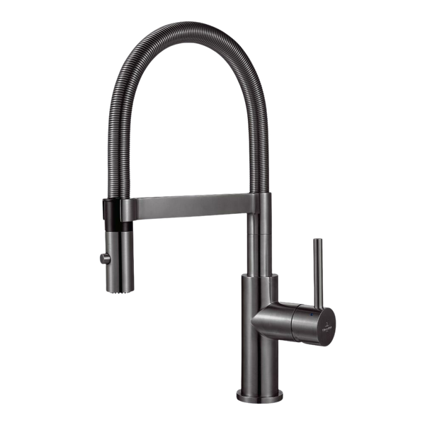 Villeroy & Boch Steel Expert Compact Kitchen Mixer Gunmetal Lead Free