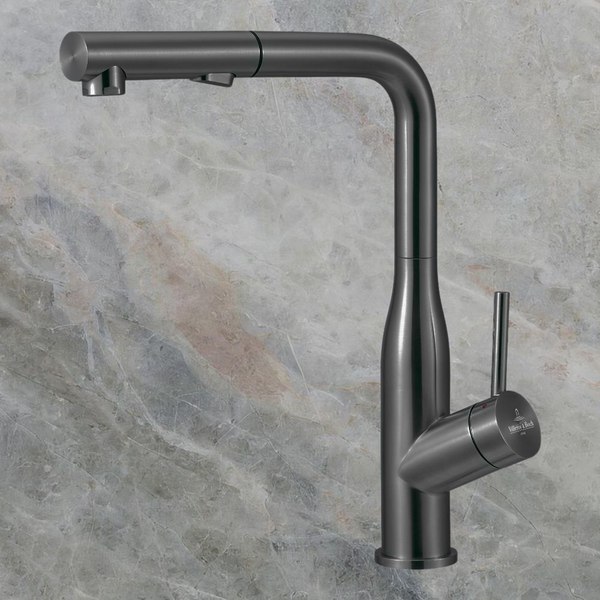 Villeroy & Boch Modern Steel 2.0 Kitchen Mixer Pull Out Spray Gunmetal Lead Free