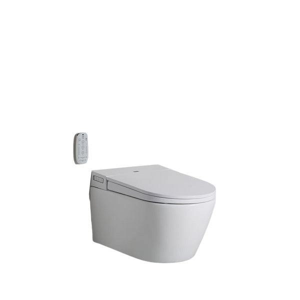 Argent Evo Wall Hung ViSmart Toilet Suite P Trap White