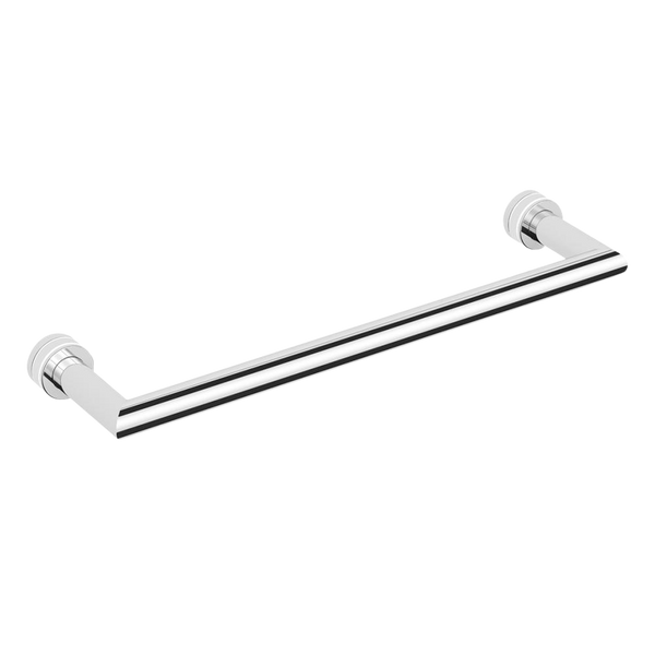 Argent Focal 300mm Glass Panel Towel Rail Chrome