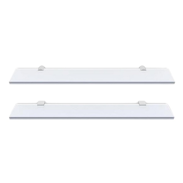 Argent Universal 450mm Glass Shelf Chrome