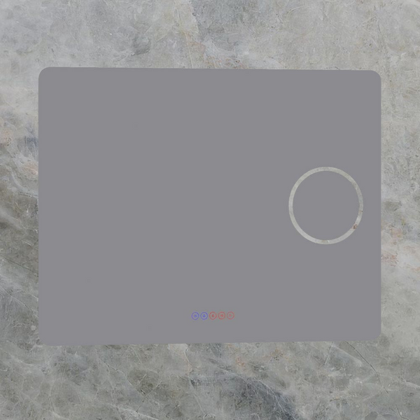 Argent Mondrian 900mm Smart LED Mirror With Bluetooth Speakers Frameless