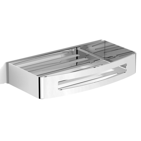 Argent Universal Metal Shower Basket Chrome