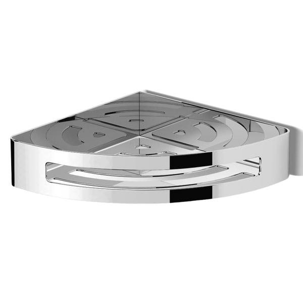 Argent Universal Metal Corner Shower Basket Chrome