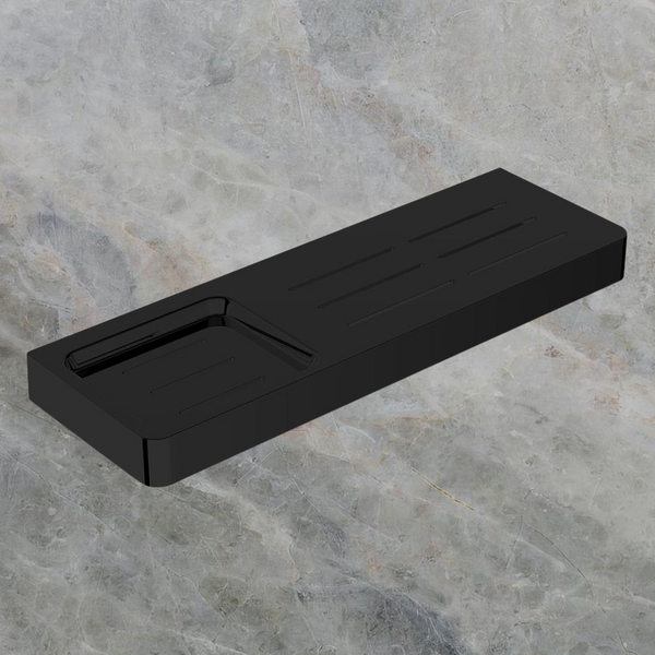 Argent Mondrian Neu 300mm Shower Shelf Matte Black