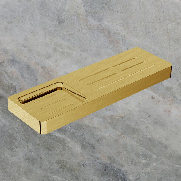 Argent Mondrian Neu Shower Shelf Brushed Gold