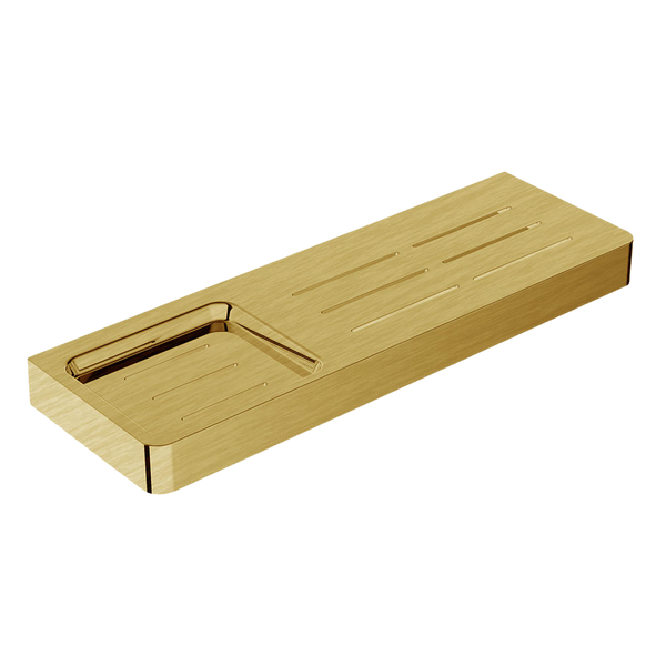 Argent Mondrian Neu Shower Shelf Brushed Gold