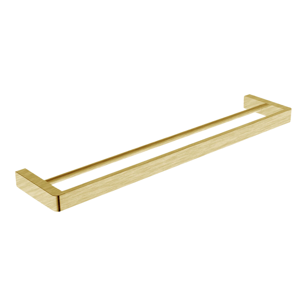Argent Mondrian Neu 600mm Double Towel Rail Brushed Gold