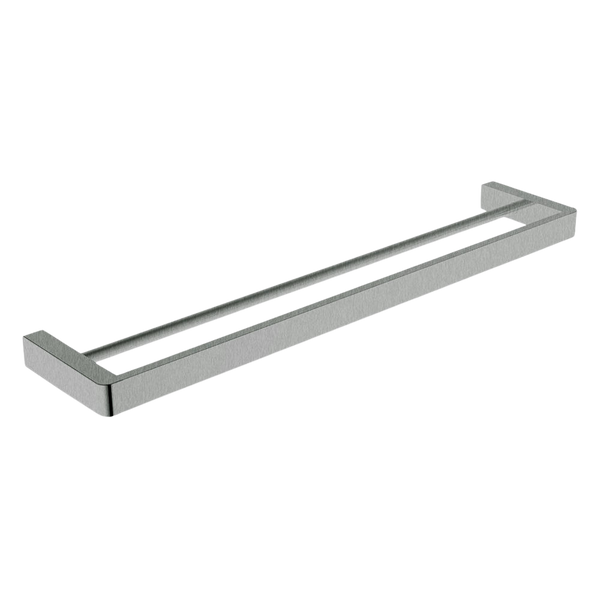 Argent Mondrian Neu 600mm Double Towel Rail Brushed Nickel