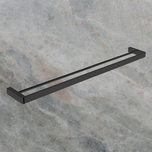 Argent Mondrian Neu 800mm Double Towel Rail Matte Black