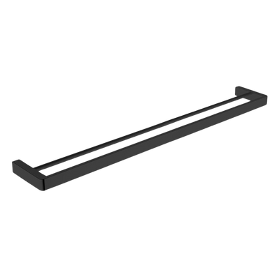 Argent Mondrian Neu 800mm Double Towel Rail Matte Black