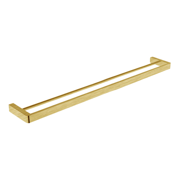 Argent Mondrian Neu 800mm Double Towel Rail Brushed Gold