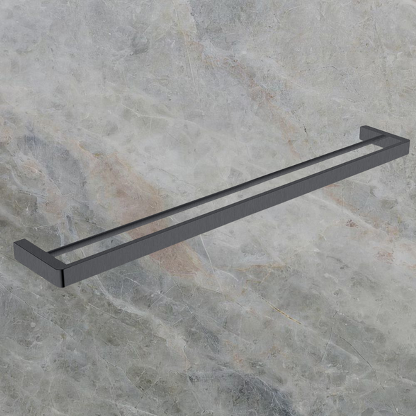 Argent Mondrian Neu 800mm Double Towel Rail Gunmetal