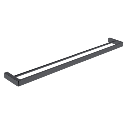 Argent Mondrian Neu 800mm Double Towel Rail Gunmetal
