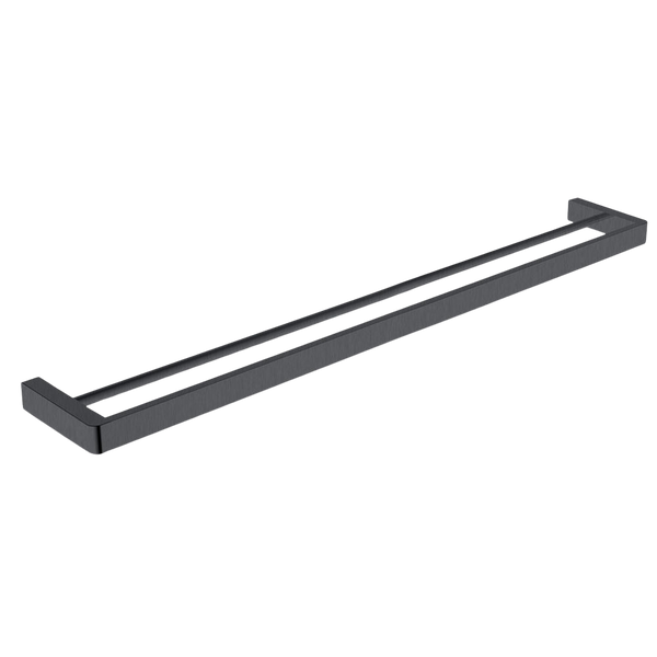 Argent Mondrian Neu 800mm Double Towel Rail Gunmetal