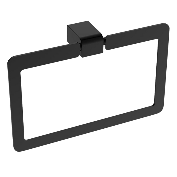 Argent Mondrian Neu Towel Ring Matte Black