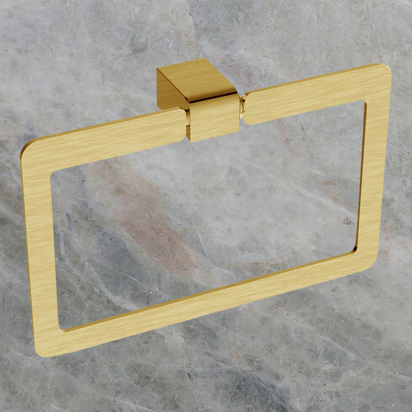 Argent Mondrian Neu Towel Ring Brushed Gold