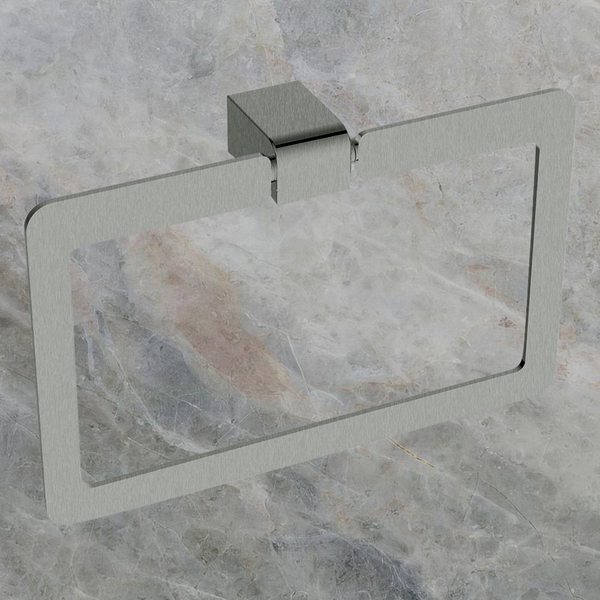 Argent Mondrian Neu Towel Ring Brushed Nickel