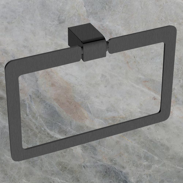Argent Mondrian Neu Towel Ring Gunmetal