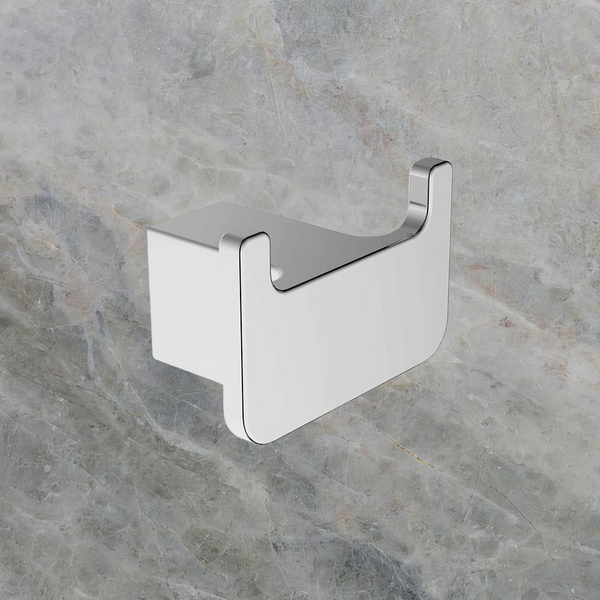 Argent Mondrian Neu Double Robe Hook Chrome
