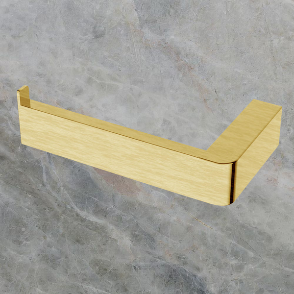 Argent Mondrian Neu Toilet Roll Holder Left Hand Brushed Gold