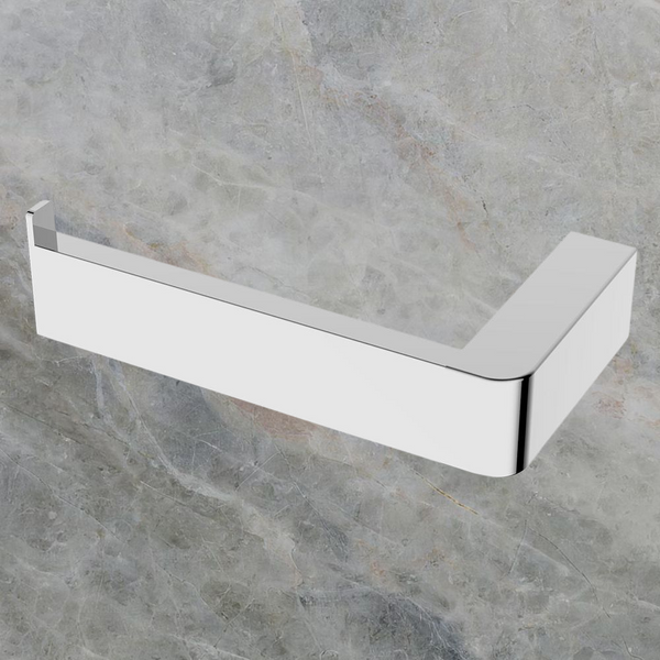 Argent Mondrian Neu Toilet Roll Holder Left Hand Faced Chrome