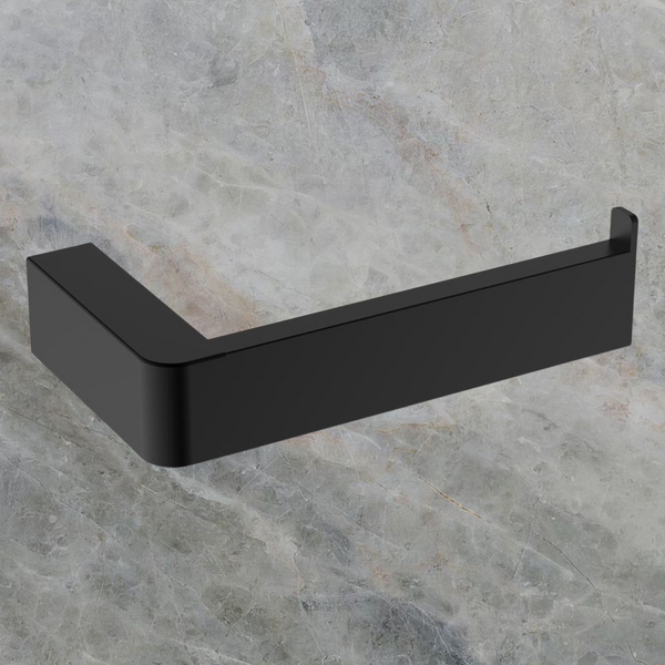 Argent Mondrian Neu Toilet Roll Holder Right Hand Faced Matte Black