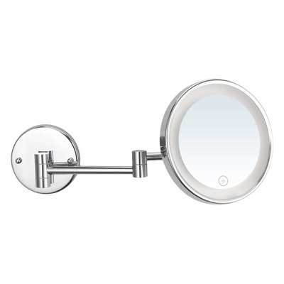 Argent LED Wall Mounted Touch Magnifying Mirror Chrome
