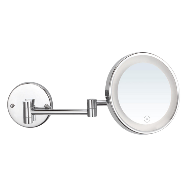 Argent LED Wall Mounted Touch Magnifying Mirror Chrome
