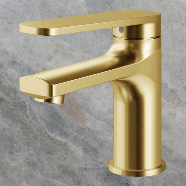Argent Pace 2.0 Comfort Basin Mixer Brushed Gold Lead Free