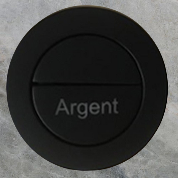 Argent BTW Flush Button Matte Black