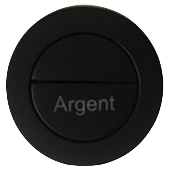 Argent BTW Flush Button Matte Black