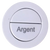 Argent BTW Flush Button White