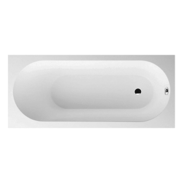 Villeroy & Boch Oberon 1700mm Drop In Bath with Chrome Overflow White