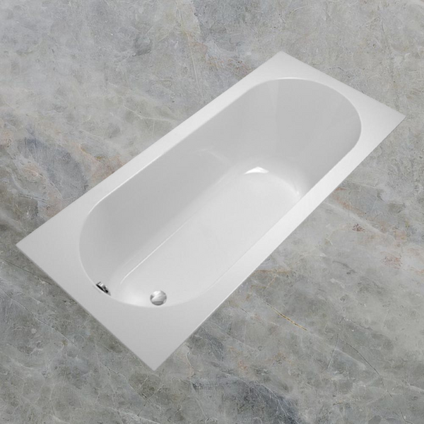Villeroy & Boch Oberon 1800mm Drop In Bath with White Overflow White