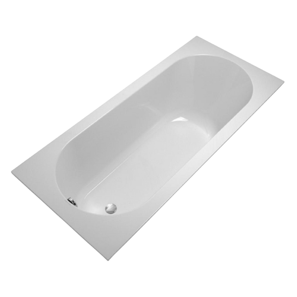 Villeroy & Boch Oberon 1800mm Drop In Bath with White Overflow White