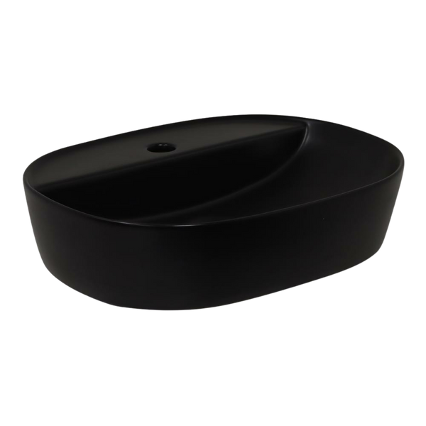 Argent Grace Neu 505 Oval Counter Basin 1 Tap Hole Matte Black