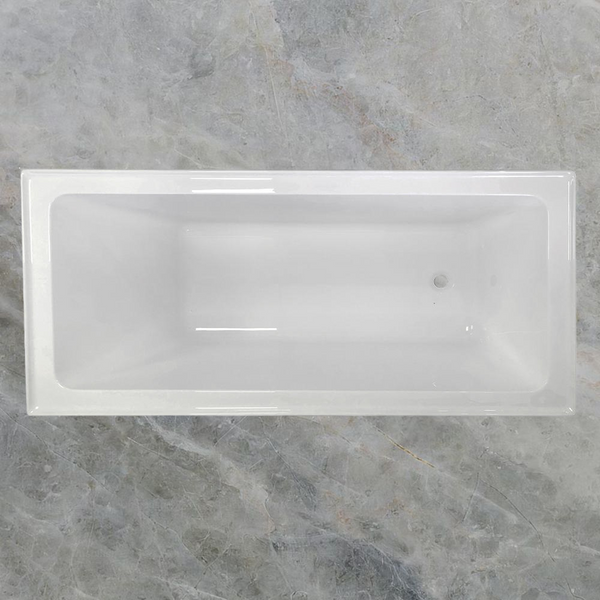 Argent Pace 1675mm Drop In Bath White