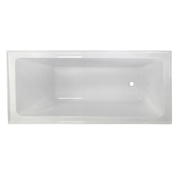 Argent Pace 1675mm Drop In Bath White