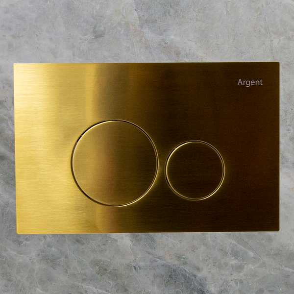 Argent Grace Round Mechanical Flush Plate Brushed Gold